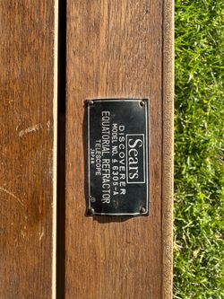 Sears Discoverer Equatorial Refractor Telescope