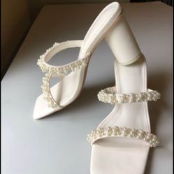 Pearl White Heels 