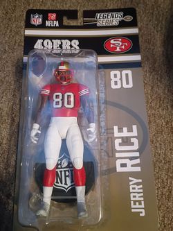Jerry Rice 49ers.   NFL Mcfarlane toy