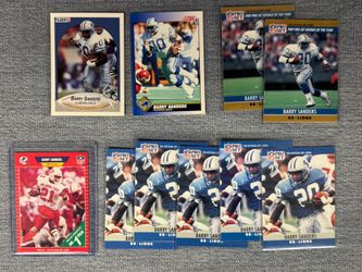 Barry Sanders Football Card Lot (10 ct. including RC)
