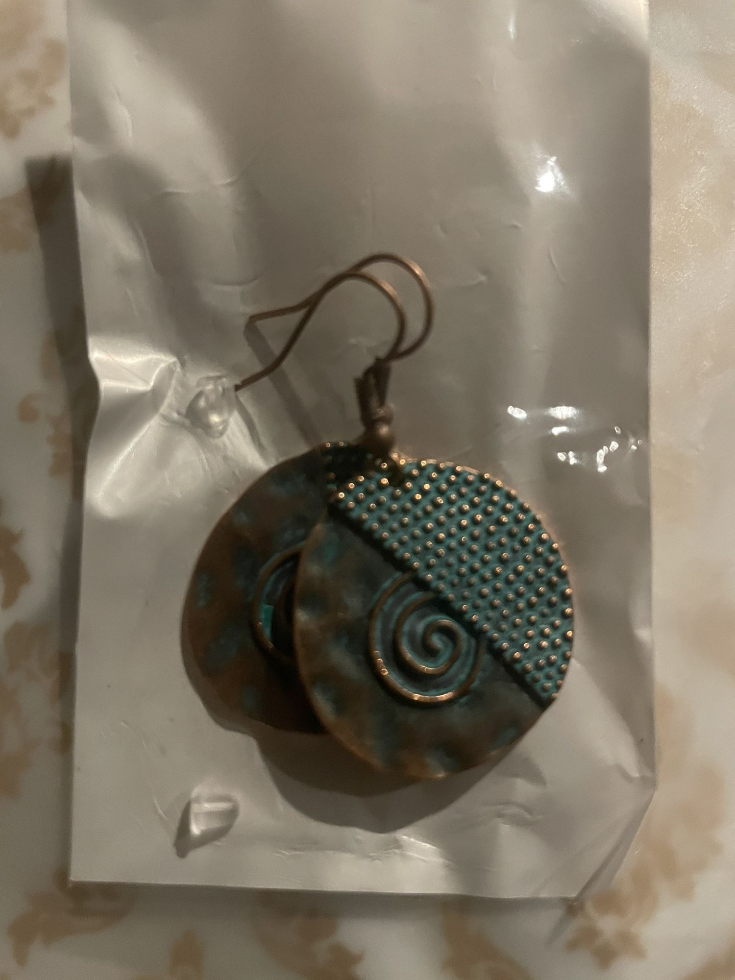 Turquoise & Bronze Earrings $5 Each