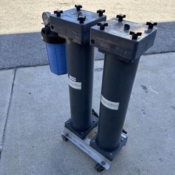 Mitsubishi MC Machinery Water Filtration System 2 Filter W/Cart.(Serial #961259)