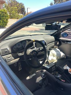Sparco bucket seats and steering wheel