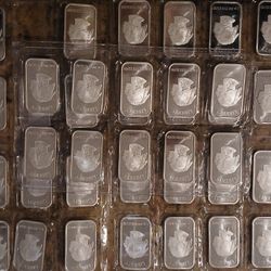 1 Oz Bars .999 Silver  Buffalos