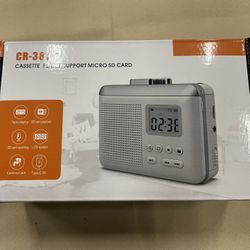 CR-381 Cassette Player Support Micro SD Card