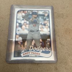 2023 Topps Chrome # BCU-8 Andy Pages Rookie Card