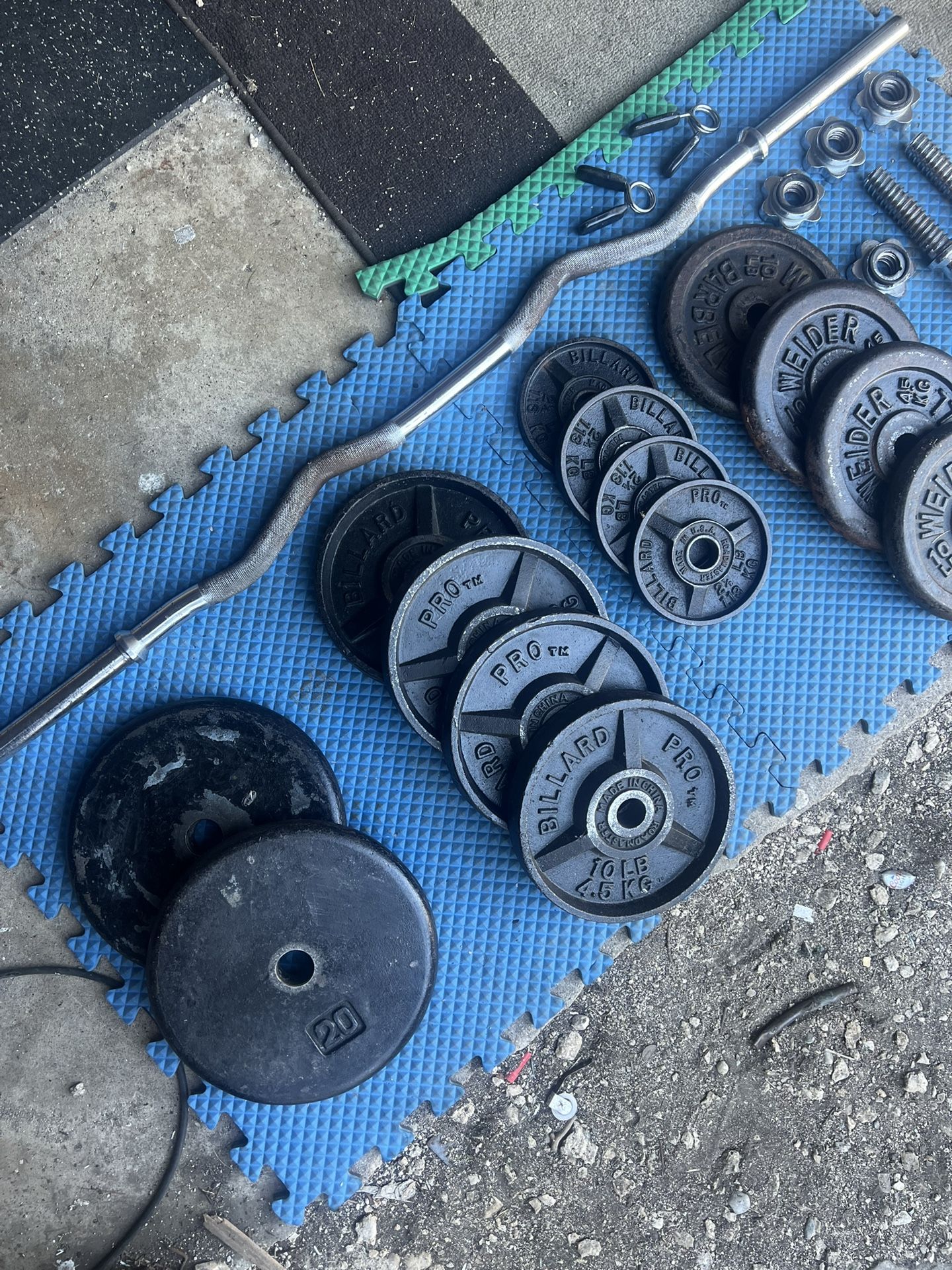 1 Inch Standard Weight Set With Bars