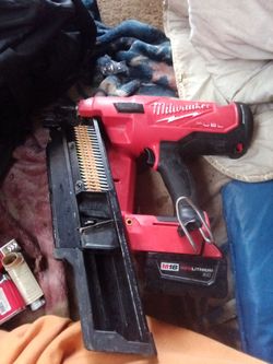 Milwaukee battery powered nail gun /no charger