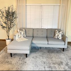 West Elm Reversible Sectional Couch