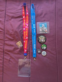 Comic Con 2026 Lanyards and Pins Assortment
