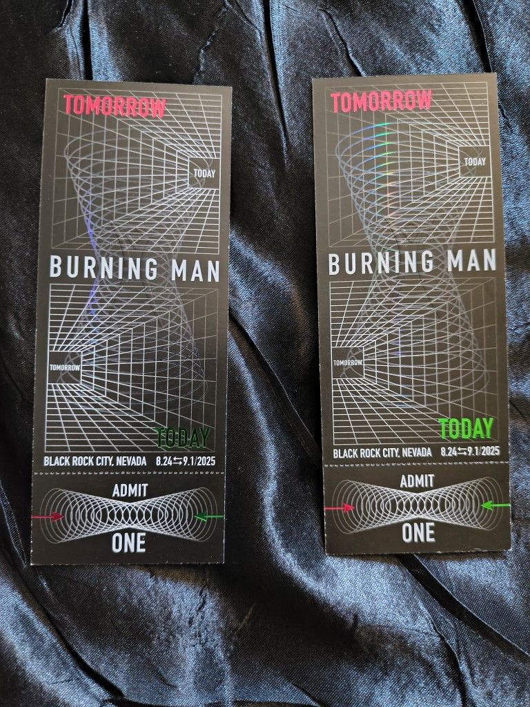 BURNING MAN TCKETS X 2!!!