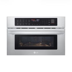 LG 1.7-cu ft 950 -Watt 29.75-in Air Fry Built-In Microwave ( PrintProof Stainless Steel )