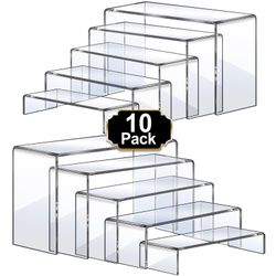 Acrylic risers display stands