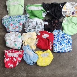 Cloth Diapers, Lightly Used, Great Velcro