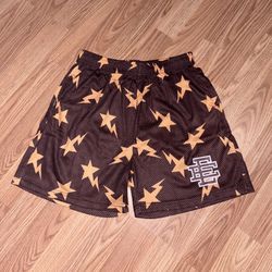 Eric Emanuel Miami X Bape Brown/Yellow Basic Shorts