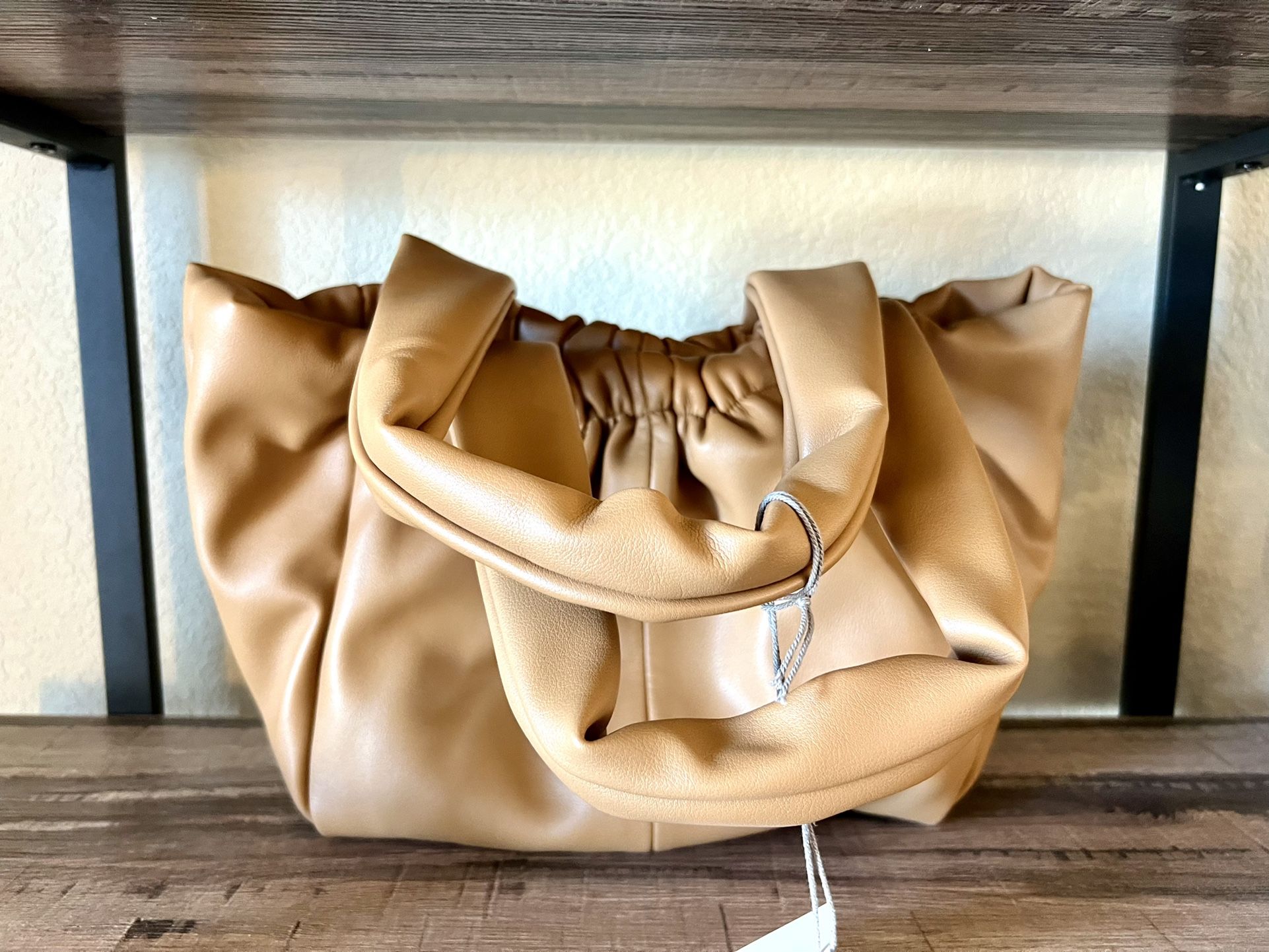 A New Day Camel Puff Purse