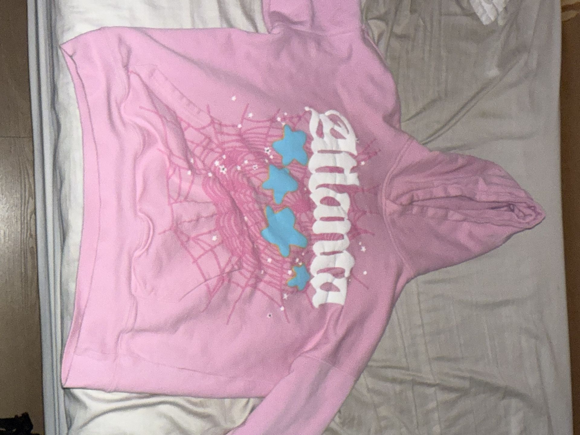 Pink Spider set ,Hoodies /pants ,Size S