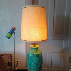 Mid Century Glazed Lava Lamp 
