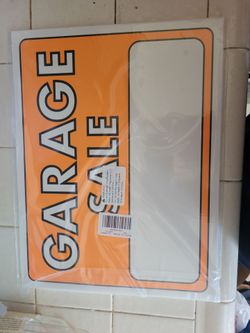 Brand-New 2 Yard Sale Signs 4 Garage Sale Signs 30 Sheets Of Price Amount Sticker Labels