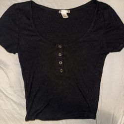 Black Bozzolo Top