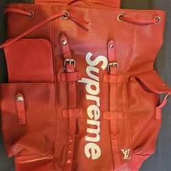 Louis Vuitton - Supreme x Christopher Red Backpack