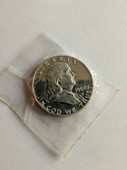 1960 Benjamin Franklin 90% Silver Half Dollar