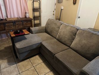 Ashley mini sectional (grey) pet free