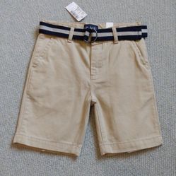 BRAND NEW WITH TAG BOYS SIZE 5 SHORTS WITH ADJUSTABLE WAIST SIZE BELT