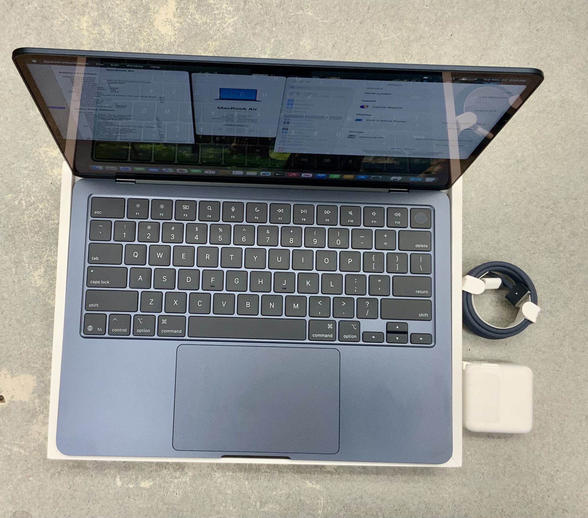 Open Box Apple MacBook Air 13 Inch Laptop M4 Chip 16 GB Memory 256 Storage Notebook A2340 Wifi Bluetooth Keyboard Lightweight USB-C Liquid Retina