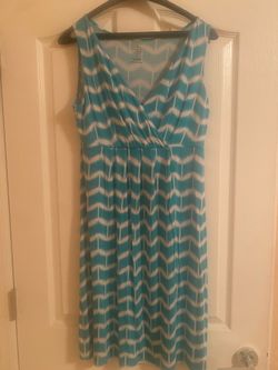 St. John’s Bay Sleeveless Faux-Wrap Dress - Size Medium