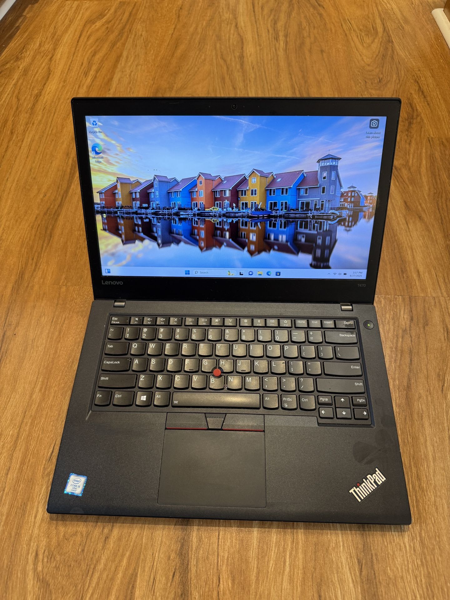 Lenovo ThinkPad T470 core i5 6th gen 16GB Ram 256GB SSD Windows 11 Pro 15” HD Screen Laptop with charger in Excellent Working condition!!!!! Specific
