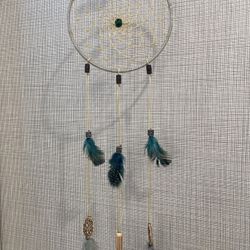 Beautiful Handcrafted dreamcatcher with feathers and beads