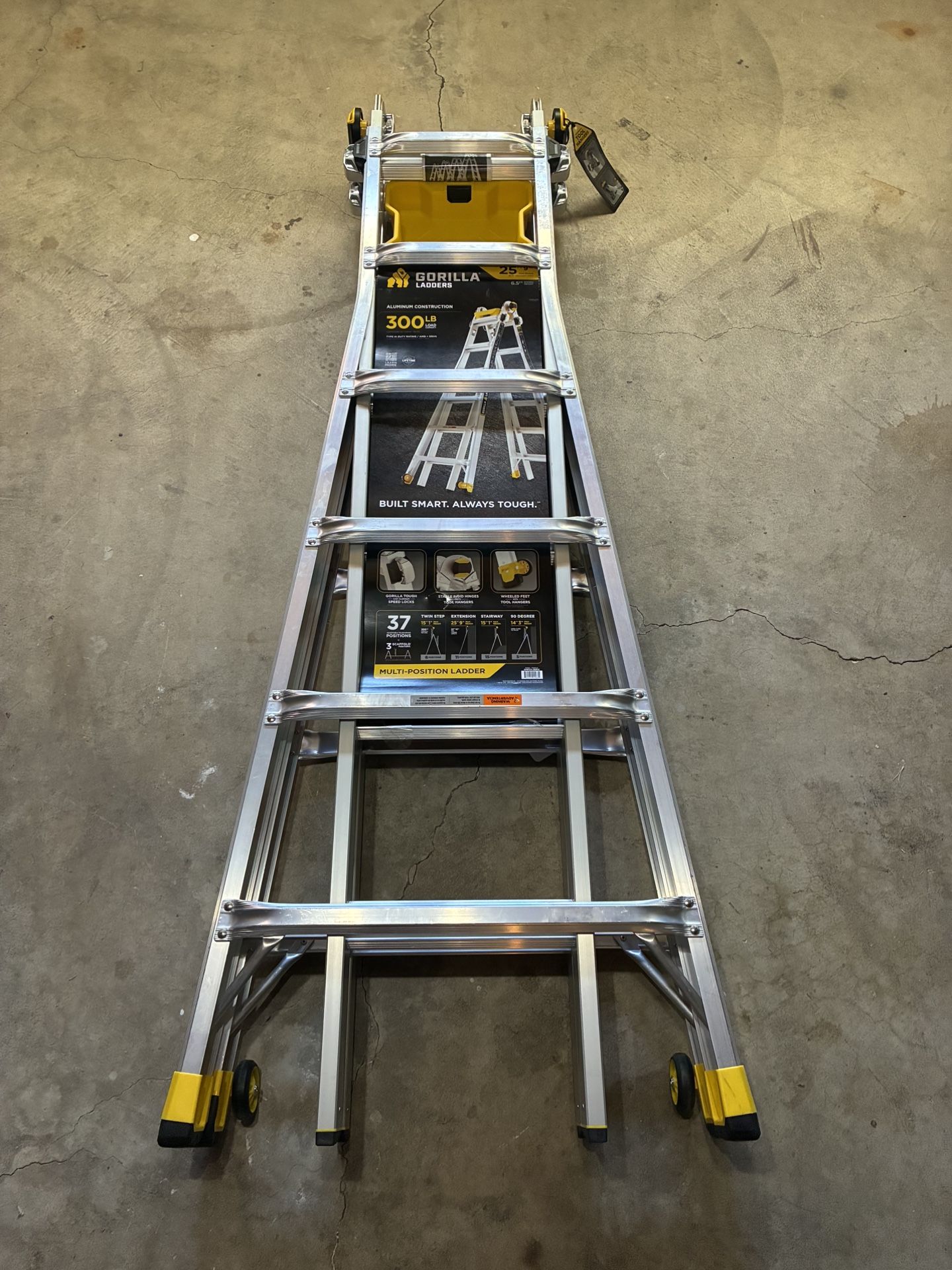 Gorilla Ladders 26 ft. Reach Aluminum Multi-Position Ladder w/ Project