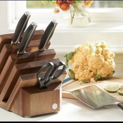 Set De Cuchillos Princess House Con Base De Madera 