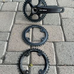 Shimano GRX Gravel Crankset And Chainrings