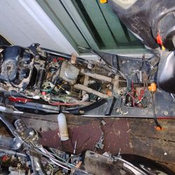 Moped frame and motor and I have wiring harness and plastics too