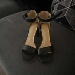 Low Black Heels 