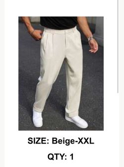 Beige/White pants XXL New