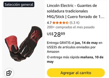 Guantes de soldadura