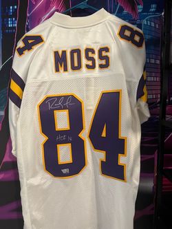 Minnesota Vikings Randy moss signed Mitchell and ness jersey