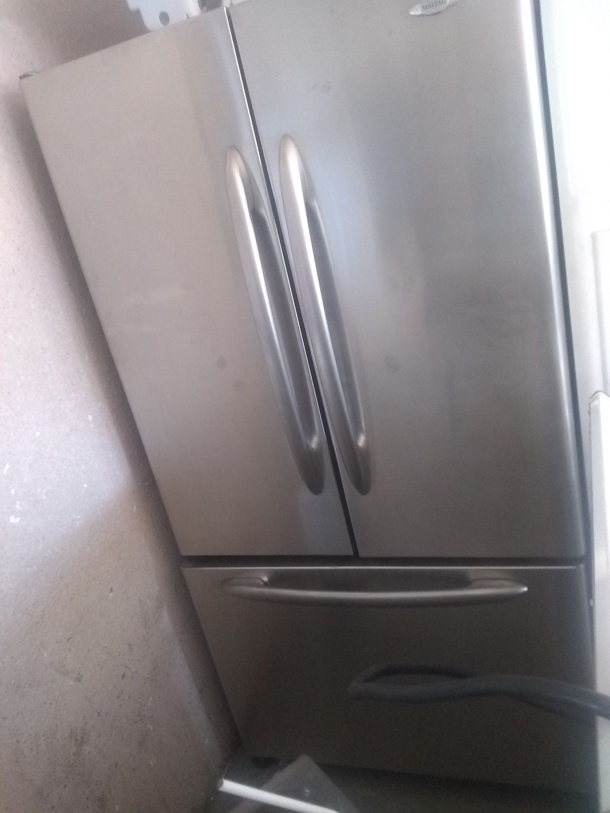 Maytag stainless steel trio fridge