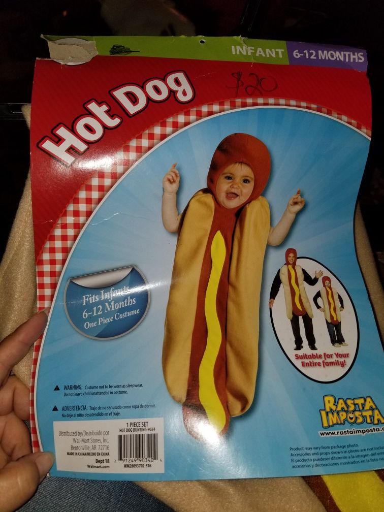 Hot dog baby new costume