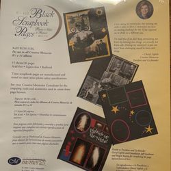 Creative Memories 8 1/2 x 11 Black Pages 