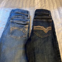 2 boys Wangler Boot Cut Jeans 
