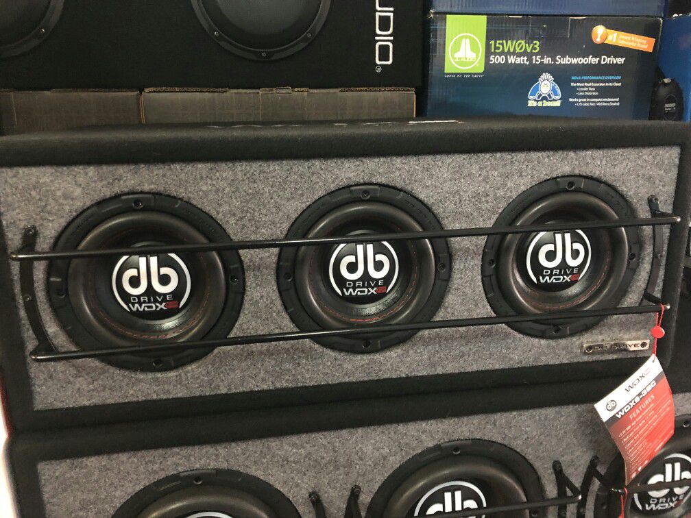 DB drive 3 8 inch subwoofers our deals can't be matched