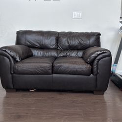 Faux Leather Loveseat(free)