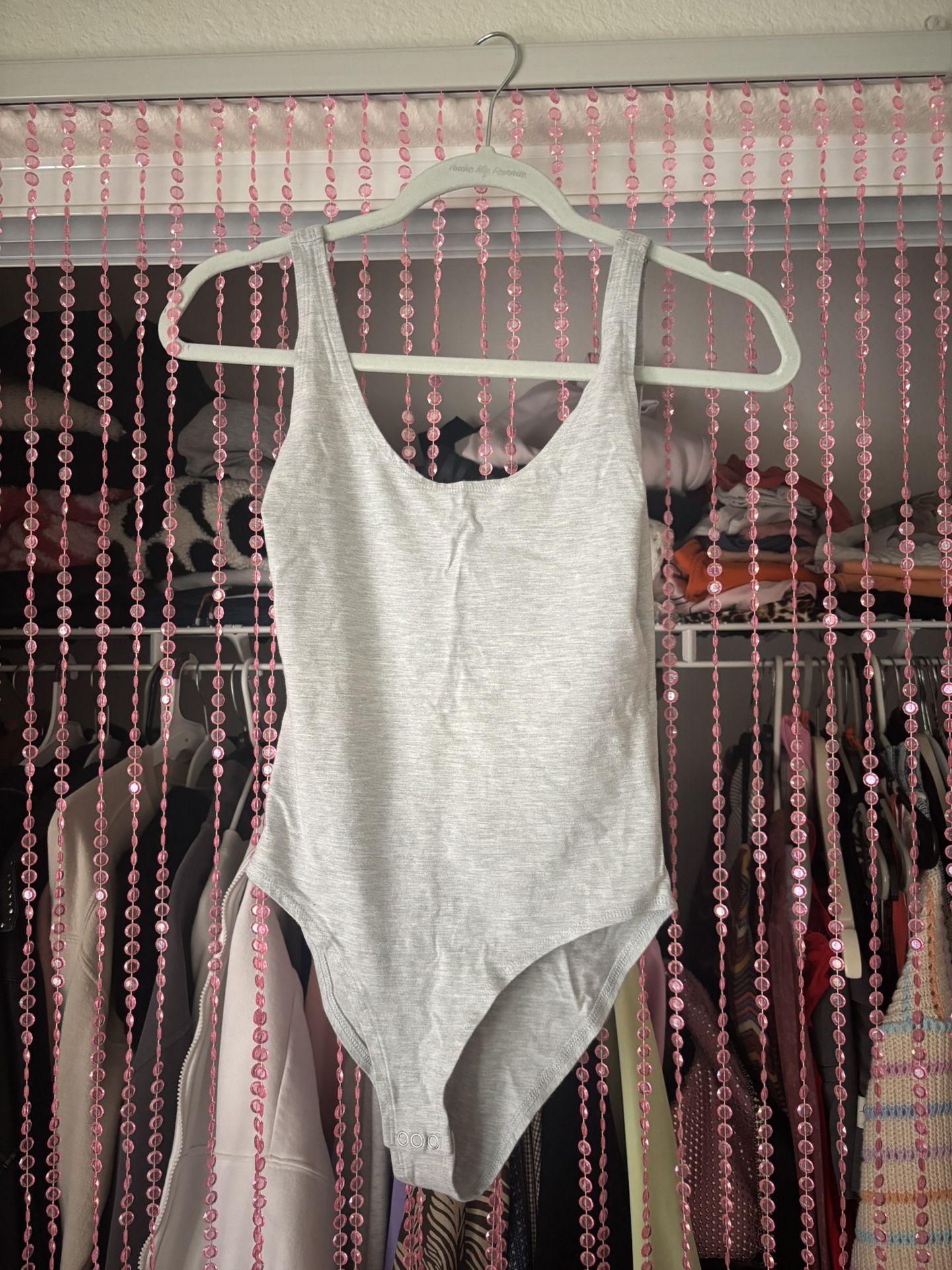grey tank bodysuit basic