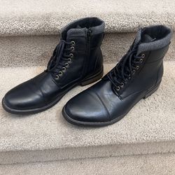 JF Ferrar Black Boots Size 12