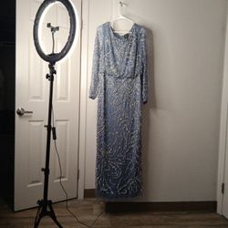 New XL ADRIANNA PAPEL DRESS IN BLUISH-PURPLE COLOR 