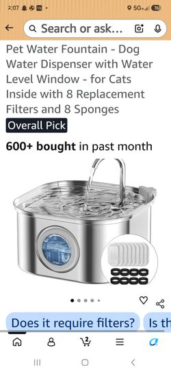 Stainless Steel Pet Water Fountain